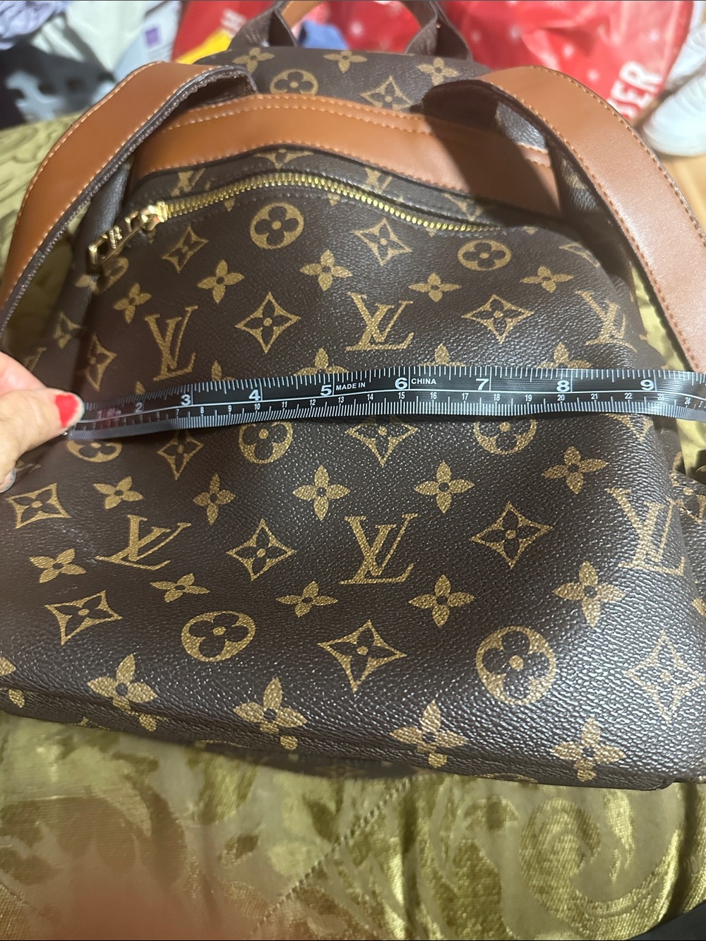 Source Unknown Brown Monogram Mini Backpack - Picture 5 of 5